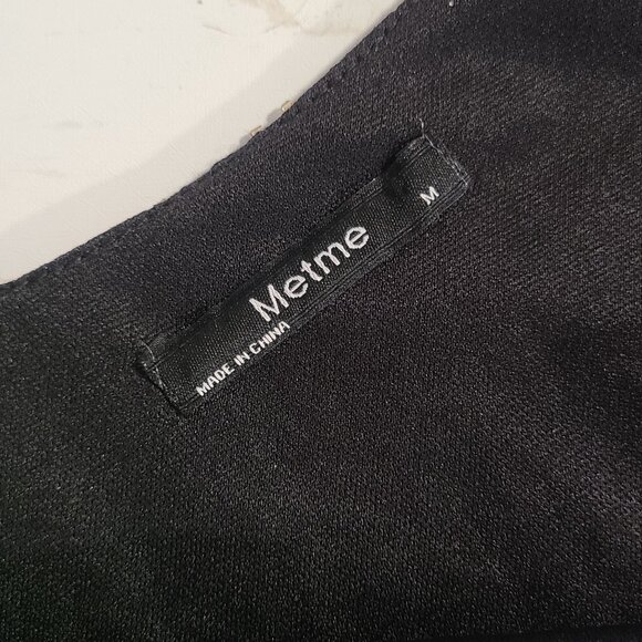 Black Beaded Sequined Dress Fringed Gatstby Flapper 20s Cosplay NEW Med Metme - Picture 5 of 10